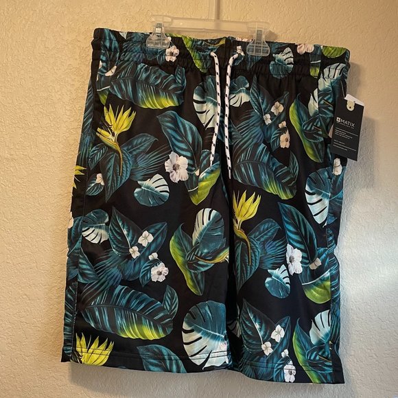 Matix floral Mens Swim Shorts Beach, medium, new(507) - Picture 1 of 4